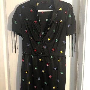 Retro Betsy Johnson M Stars Dress